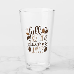 Verre Automne Breeze Feuilles d'automne