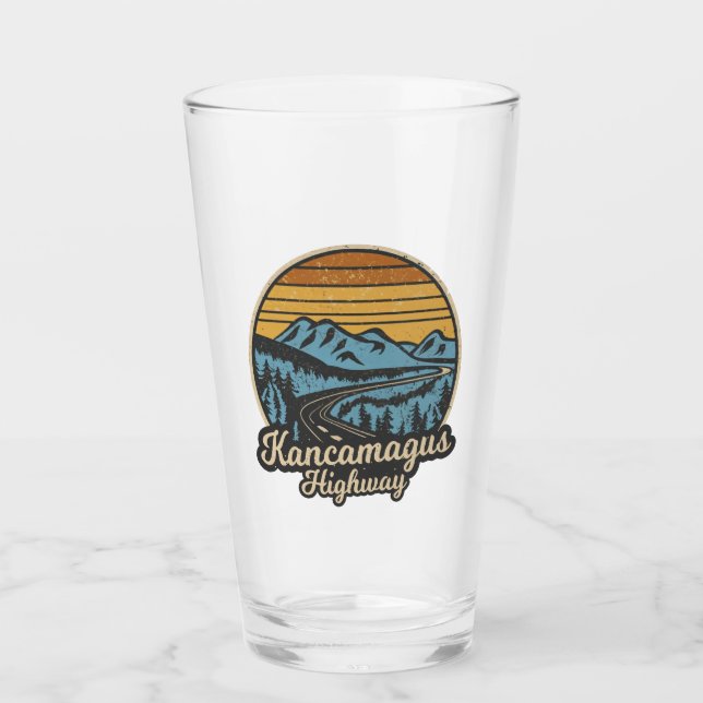 Verre Autoroute Kancamagus New Hampshire Retro (Devant)