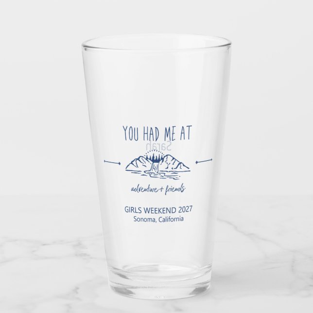 Verre Aventure + Friends Girls Weekend Getaway Custom (Devant)