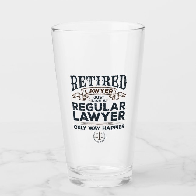 Verre Avocat à la retraite Procureur à la retraite beauc (Devant)
