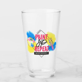 Verre Bachelorette Peinture et Sip Merci Party Favoriser