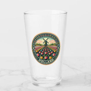 Verre Badge d'art de voyage Holland Pays-Bas