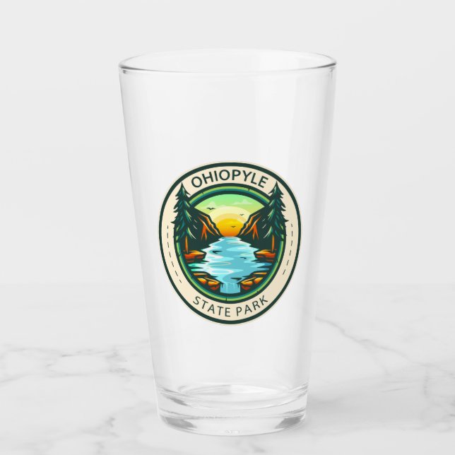 Verre Badge de l'Ohiopyle State Park Pennsylvania (Devant)