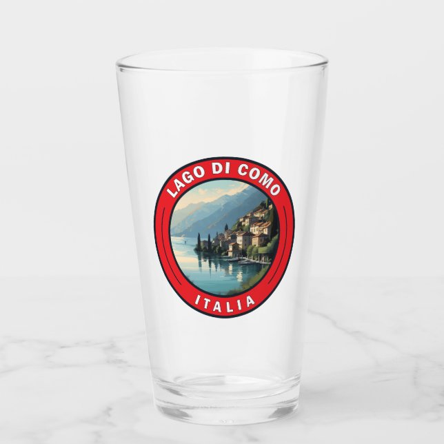 Verre Badge Lago di Como Italie (Devant)