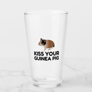 Verre Baiser votre cochon de Guinée Funny