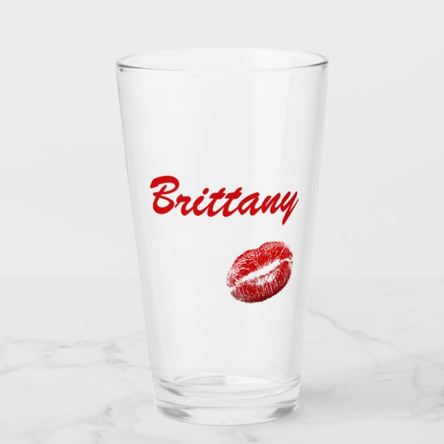 Verre Baisers rouges (Devant)