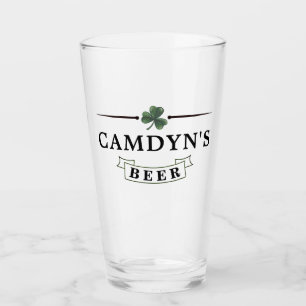 Verre Bannière Bière de Clover