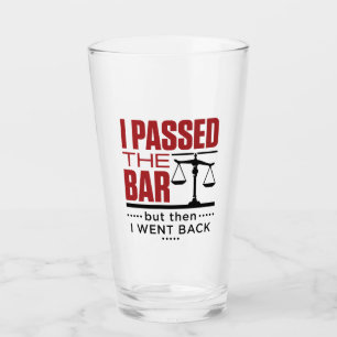 Verre Bar Exam Drôle plaisanterie J'ai passé le bar