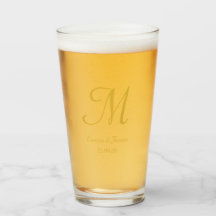 Barre de nom du monogramme de script Gold personna