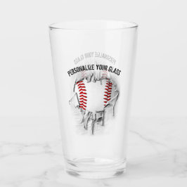 Verre Baseball Déchiré (Personnalisé)