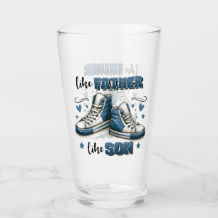 Verre Baskets Bleus Comme Père, Comme Fils