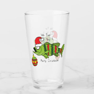 Verre Basse de Noël amusant Pêche Poisson Cute Cartoon