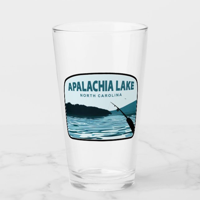 Verre Bâton de pêche du lac Apalachia North Carolina (Devant)