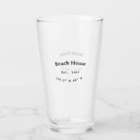 Beach house et. Date année coordonnées personnalis
