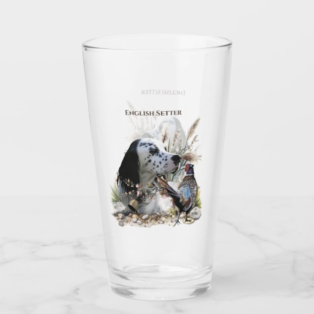Verre Beau plateau anglais avec faisan, Art (Devant)