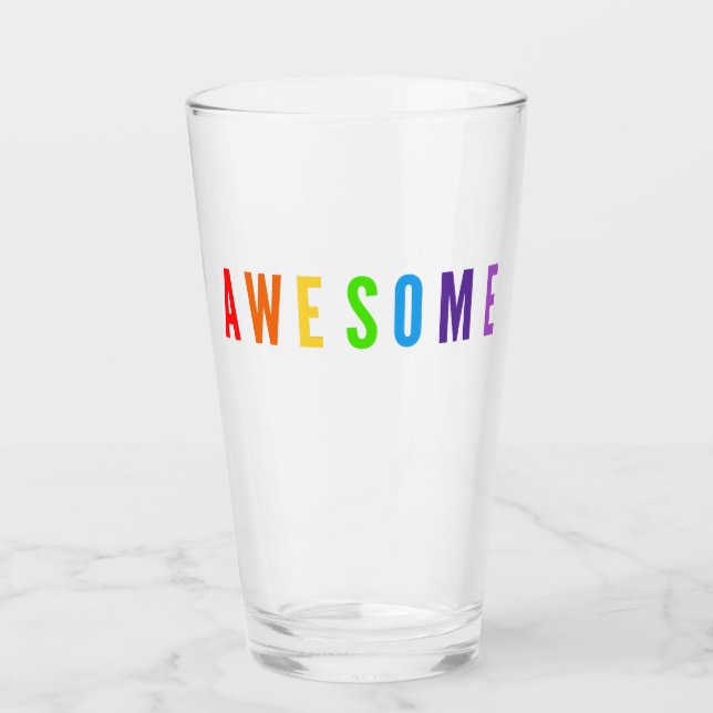 VERRE BEAU POSTIVE HEUREUX DE METTRE À JOUR LE TEXTE DES (Devant)