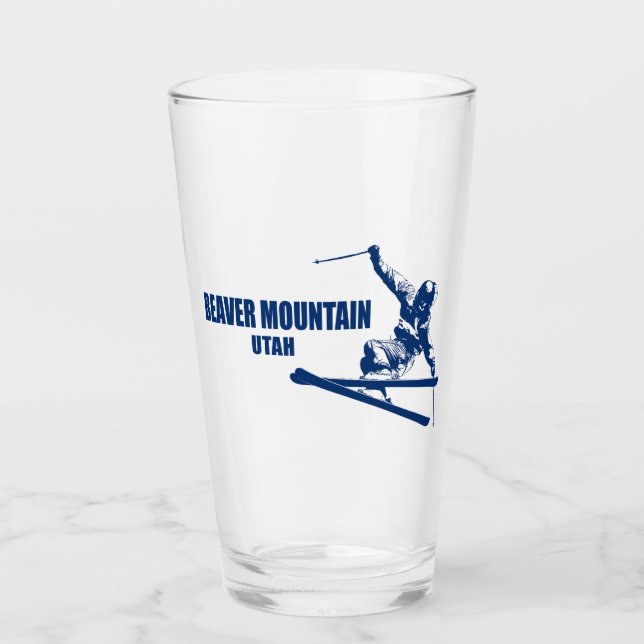 Verre Beaver Mountain Resort Utah Skier (Devant)