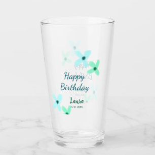 Verre Bébé enfants 1er anniversaire ajouter nom bleu ver