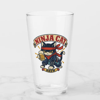 Verre Beer Mug Design - Ninja Cat Brew -
