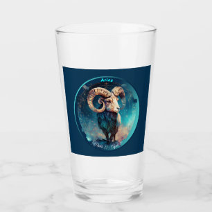 Verre Bélier de Zodiac Aries "21 mars - 19 avril"