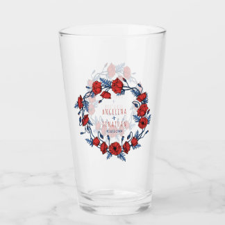 Verre Belle couronne de pavot Floral & Stripes