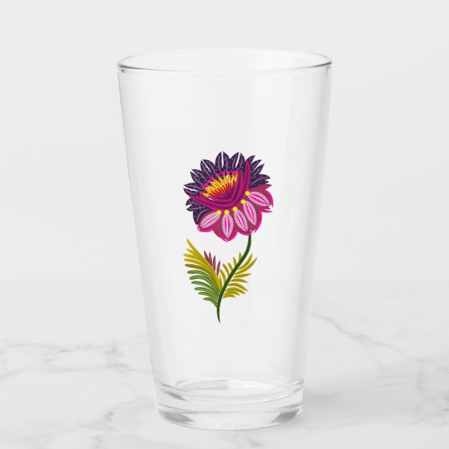 Verre Belle fleur (Devant)