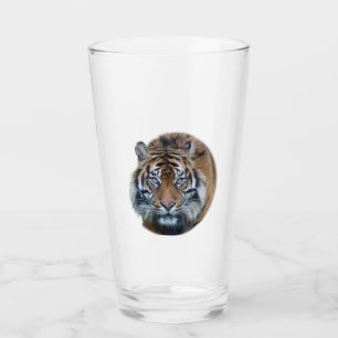 Verre Belle photo du visage du tigre du Bengale