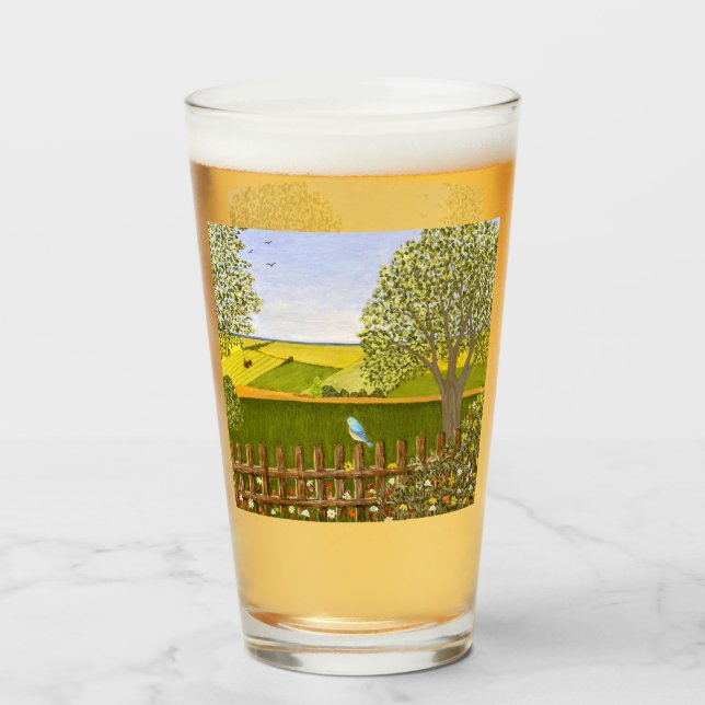 Verre Belle vue Blanc (Devant (rempli))