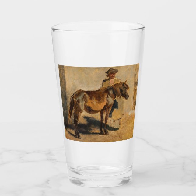 Verre Berger avec un cheval (équine) (Devant)