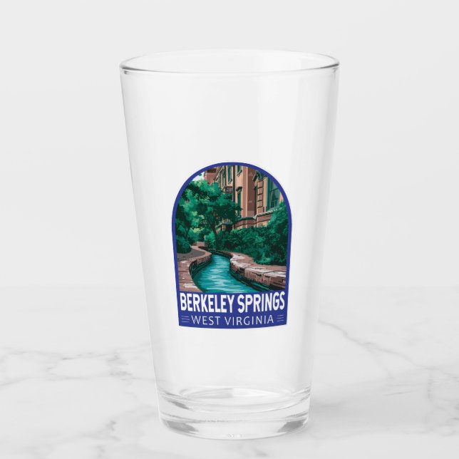Verre Berkeley Springs West Virginia Illustration Voyage (Devant)