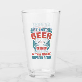 Verre bière amusante mot de pêche