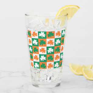 Verre Bière Clover Shamrock irlandaise de la Saint-Patri
