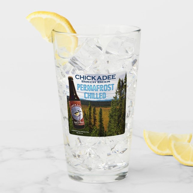 Verre Bière de bouleau à poulet (Devant glace)