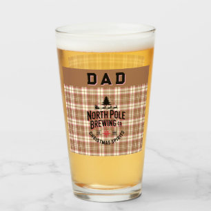 Verre Bière de vacances personnalisée North Pole Brewing