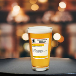 Verre Bière d'ordonnance de nom personnalisée