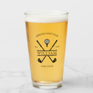 Verre Bière nom de club croix amateur de golf