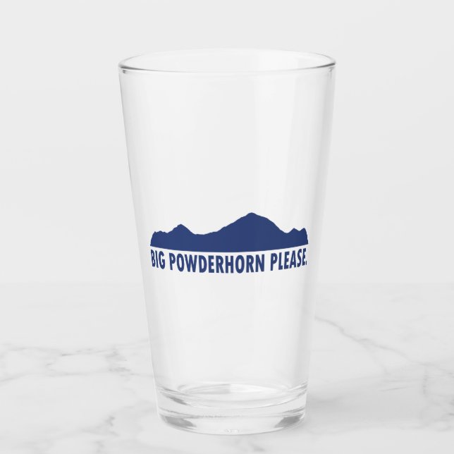Verre Big Powderhorn S'il vous plaît (Devant)
