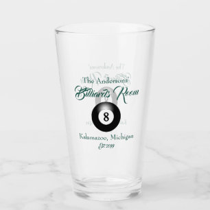 Verre Billard personnalisable Billard Pool Balls Bar Biè