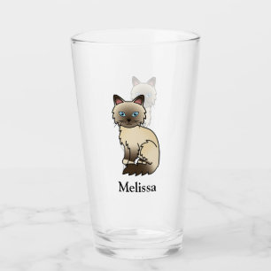 Verre Birman / Ragdoll Point Chocolat Chat Mignon & Nom