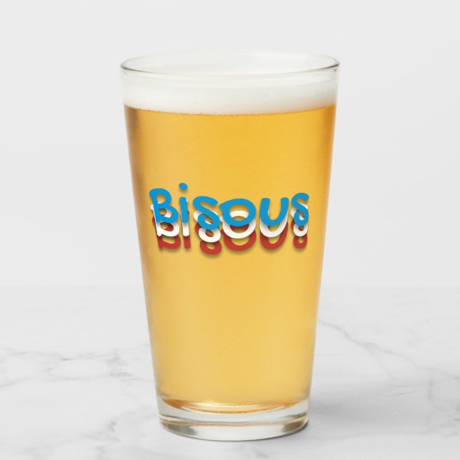 Verre Bisous (baisers) (Devant (rempli))