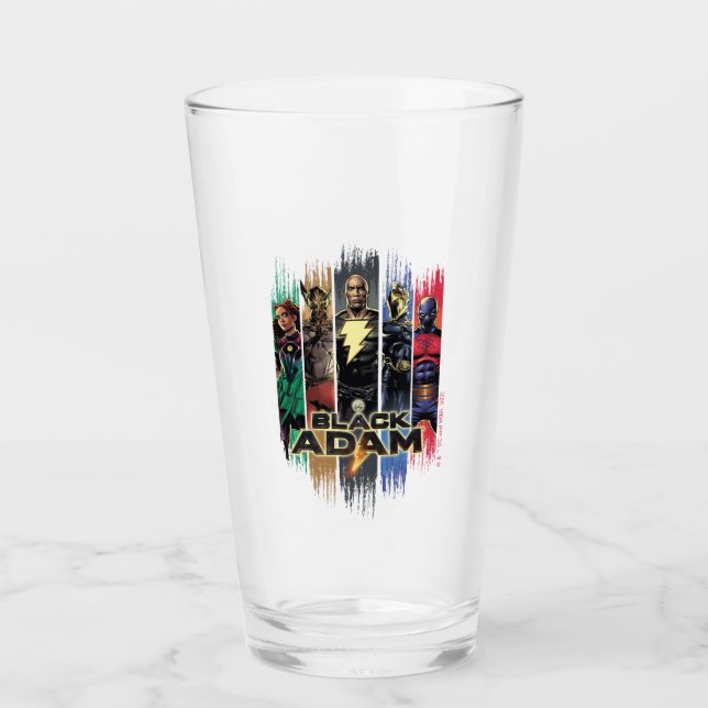 Verre Black Adam Characters In Stripes Graphic (Devant)