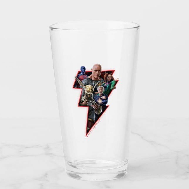 Verre Black Adam Group Lightning Graphic (Devant)