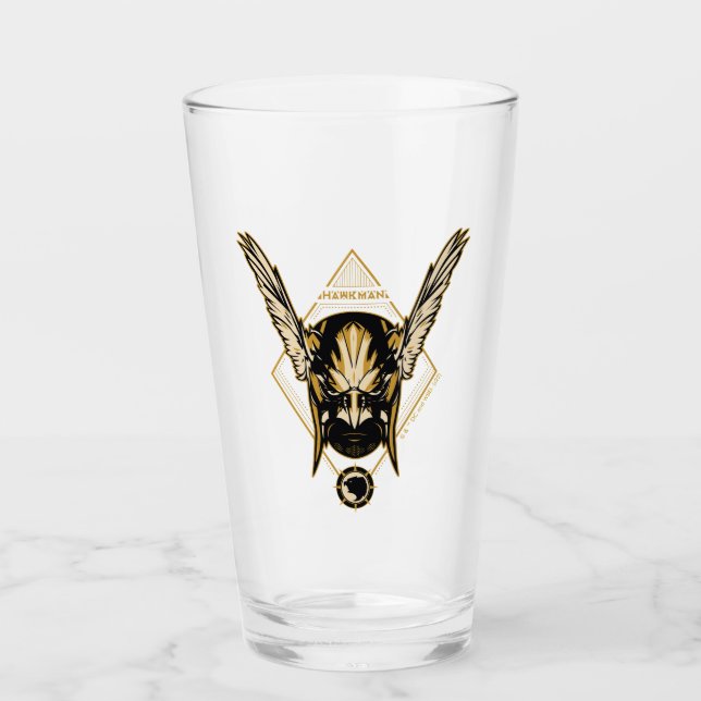 Verre Black Adam | Hawkman Helmet Graphic (Devant)