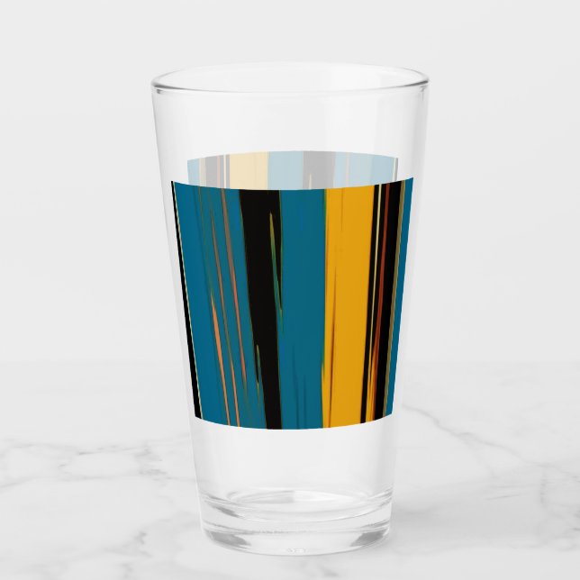 Verre Black Turquoise Et Orange Go ! (Devant)