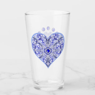 Verre Bleu de dentelle en céramique de Grèce