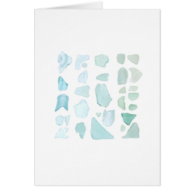 Verre bleu vert de mer (Devant)