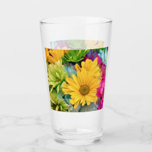 Verre Bleu Vert Rose Jaune Baisson