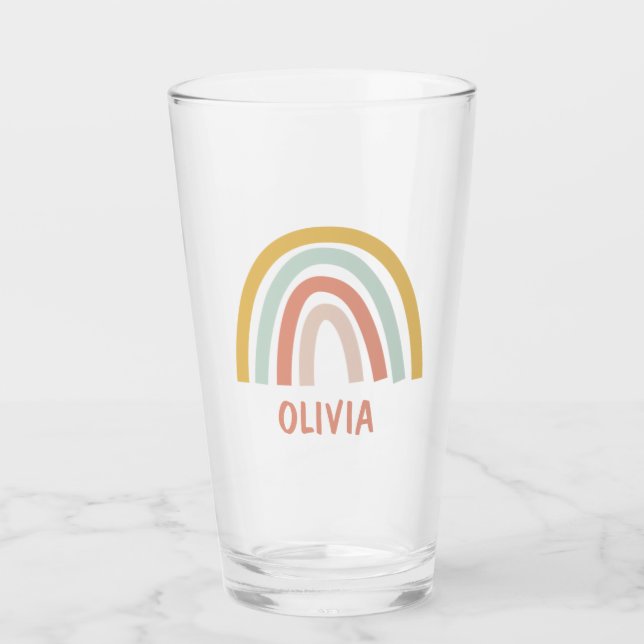 Verre Boho Rainbow Kids Personnalisé (Devant)