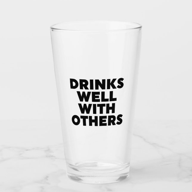 Verre Boire Bien Avec Les Autres (Devant)