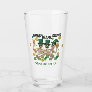 Verre Boire Buvait Ivre Squelettes Irlandais Buvant de l